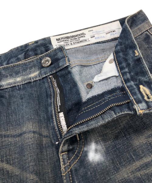 NEIGHBORHOOD（ネイバーフッド）NEIGHBORHOOD (ネイバーフッド) 20TH METAL SAVAGE NARROW デニムパンツ ブルー サイズ:SIZE Sの古着・服飾アイテム