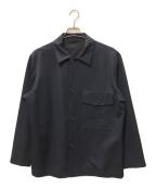 MARGARET HOWELLマーガレットハウエル）の古着「CRISP WOOL SERGE ブルゾン」｜ネイビー