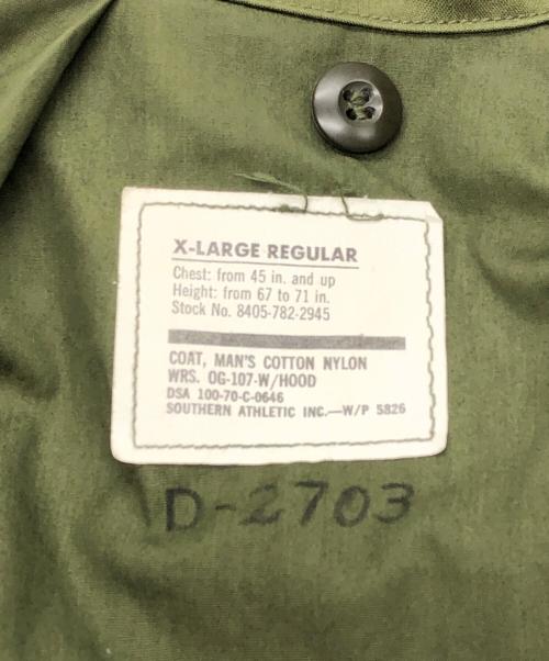 US ARMY（ユーエスアーミー）US ARMY (ユーエスアーミー) 70’S 2ndタイプ M-65フィールドジャケット カーキ サイズ:SIZE XLの古着・服飾アイテム