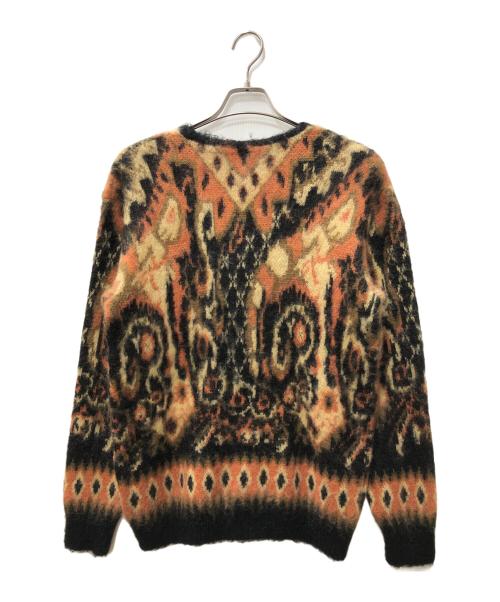 Needles（ニードルズ）Needles (ニードルズ) Mohair Cardigan  Paisley ブラウン×ブラック サイズ:SIZE XSの古着・服飾アイテム