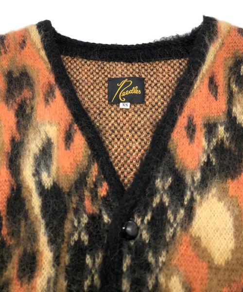 Needles（ニードルズ）Needles (ニードルズ) Mohair Cardigan  Paisley ブラウン×ブラック サイズ:SIZE XSの古着・服飾アイテム