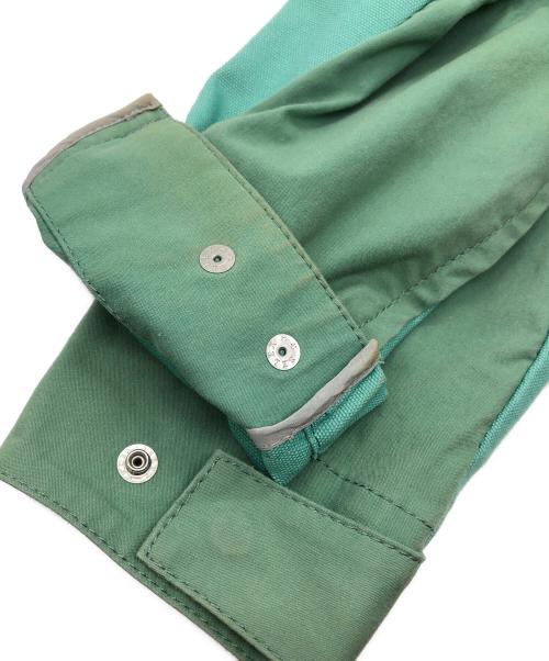 sacai（サカイ）sacai (サカイ) Cotton Nylon Oxford Blouson/コットン ナイロン オックスフォード ブルゾン ブルー×グリーン サイズ:SIZE 1の古着・服飾アイテム