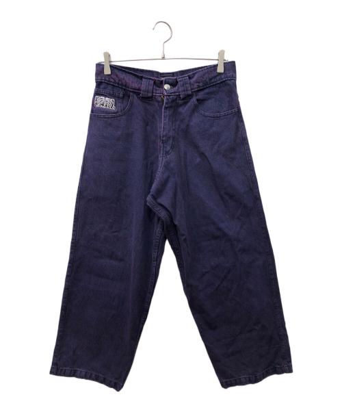 EARL Skatebords（アール スケートボーズ）EARL Skatebords (アール スケートボーズ) バギーデニムパンツ パープル サイズ:SIZE XSの古着・服飾アイテム