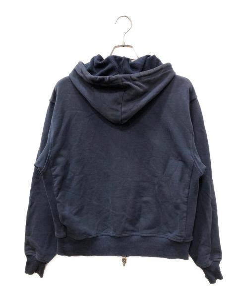 punkandyo（パンクアンドヨー）punkandyo (パンクアンドヨー) P&Y ジップアップパーカー ネイビー サイズ:SIZE Mの古着・服飾アイテム