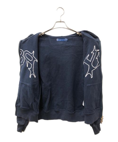 punkandyo（パンクアンドヨー）punkandyo (パンクアンドヨー) P&Y ジップアップパーカー ネイビー サイズ:SIZE Mの古着・服飾アイテム