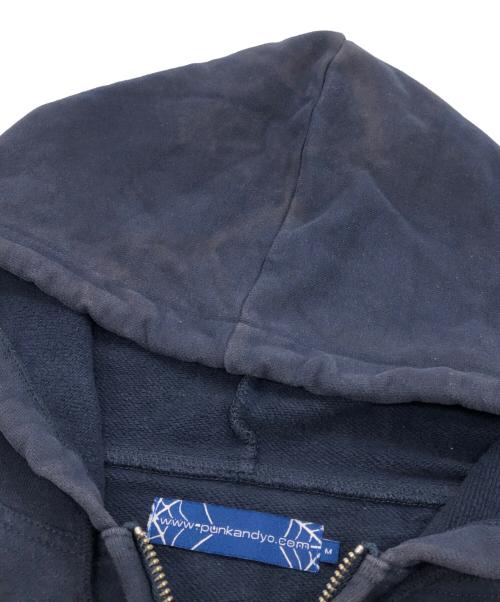 punkandyo（パンクアンドヨー）punkandyo (パンクアンドヨー) P&Y ジップアップパーカー ネイビー サイズ:SIZE Mの古着・服飾アイテム