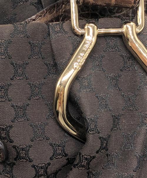 CELINE（セリーヌ）CELINE (セリーヌ) マカダム柄2WAYバッグ/ピロー ブラウンの古着・服飾アイテム