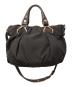CELINE (セリーヌ) マカダム柄2WAYバッグ/ピロー ブラウン：30000円