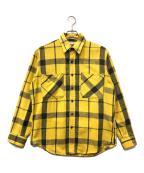 big macビッグマック）の古着「ヘビーネルシャツ」｜イエロー