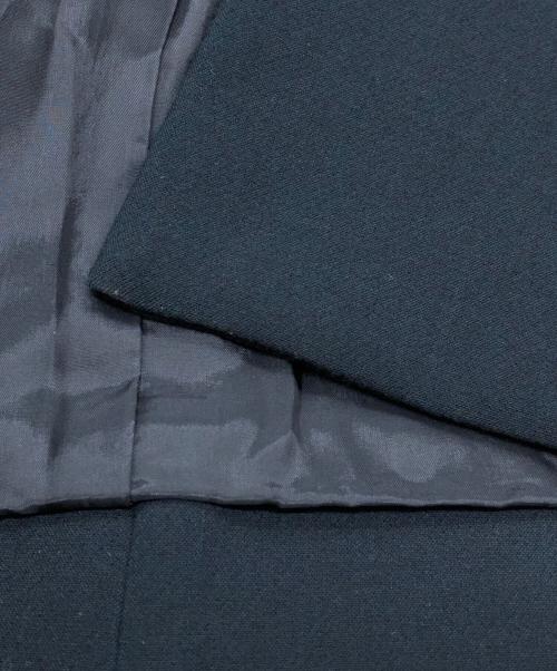 YOKO CHAN（ヨーコチャン）YOKO CHAN (ヨーコチャン) フロントラッフルノーカラーコート ネイビー サイズ:SIZE Sの古着・服飾アイテム