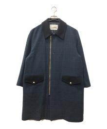 CULLNI×STUDIOUS（クルニ×ステュディオス）の古着「別注ZIP CHECK COAT」｜ネイビー