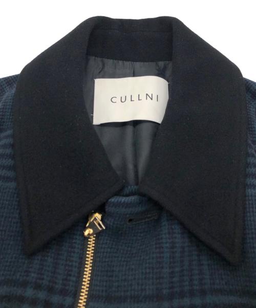 CULLNI（クルニ）CULLNI (クルニ) STUDIOUS (ステュディオス) 別注ZIP CHECK COAT ネイビー サイズ:SIZE 1の古着・服飾アイテム