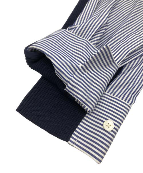sacai（サカイ）sacai (サカイ) カーディガンドッキングシャツ ネイビー サイズ:SIZE Mの古着・服飾アイテム