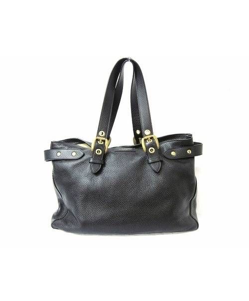 J&M DAVIDSON（ジェイ＆エム デヴィッドソン）J&M DAVIDSON レザートートバッグ BIANCA ブラックの古着・服飾アイテム