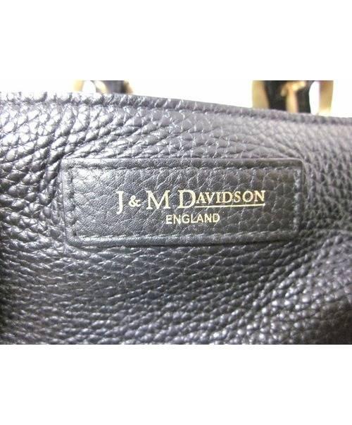 J&M DAVIDSON（ジェイ＆エム デヴィッドソン）J&M DAVIDSON レザートートバッグ BIANCA ブラックの古着・服飾アイテム