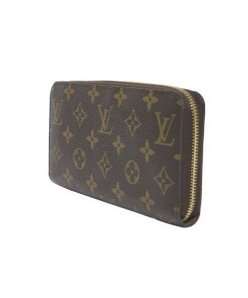 LOUIS VUITTON（ルイ ヴィトン）LOUIS VUITTON (ルイヴィトン) ジッピー・ウォレット ブラウン サイズ:- ジッピー・ウォレット モノグラム M60017の古着・服飾アイテム