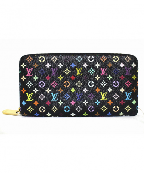 LOUIS VUITTON（ルイ ヴィトン）LOUIS VUITTON (ルイヴィトン) ジッピー・ウォレット ヴィオレ ブラック サイズ:- モノグラム・マルチカラー M60275の古着・服飾アイテム