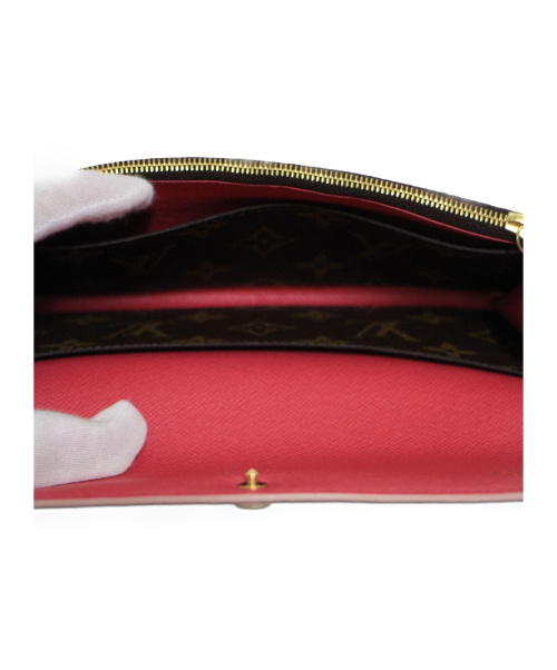 LOUIS VUITTON（ルイ ヴィトン）LOUIS VUITTON (ルイヴィトン) ポルトフォイユ・エミリーフラワーチャーム  ブラウン サイズ:-の古着・服飾アイテム