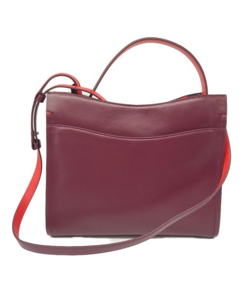 PAUL SMITH（ポールスミス）Paul Smith (ポールスミス) サプルレザー 2WAYハンドバッグ　APW571　22FW  ボルドー 未使用品の古着・服飾アイテム