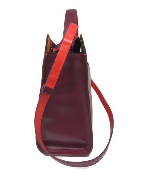 PAUL SMITH（ポールスミス）Paul Smith (ポールスミス) サプルレザー 2WAYハンドバッグ　APW571　22FW  ボルドー 未使用品の古着・服飾アイテム