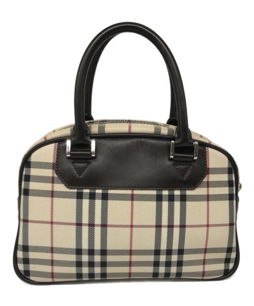 BURBERRY（バーバリー）BURBERRY (バーバリー) ノヴァチェックハンドバッグ ベージュの古着・服飾アイテム