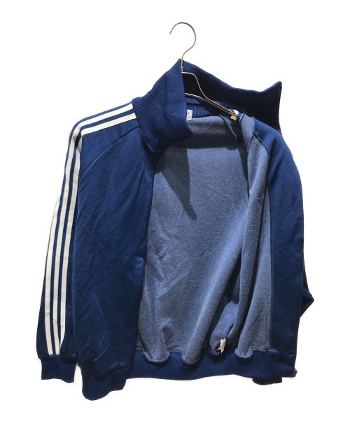 adidas（アディダス）adidas (アディダス) ヴィンテージトラックジャケット　80s デサント ネイビー サイズ:4号の古着・服飾アイテム
