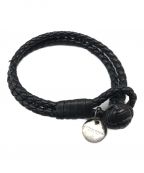 BOTTEGA VENETAボッテガベネタ）の古着「イントレ2連ブレス」｜ブラック