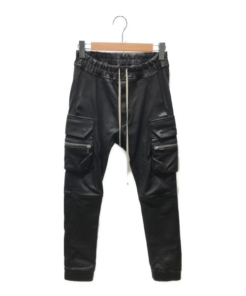 RICK OWENS（リックオウエンス）RICK OWENS (リック オウエンス) MASTODON CARGO JOG PANTS　RU21S6396-LS　21SS モンスターコープ ブラック サイズ:46の古着・服飾アイテム