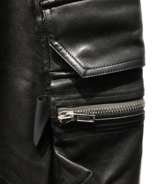 RICK OWENS（リックオウエンス）RICK OWENS (リック オウエンス) MASTODON CARGO JOG PANTS　RU21S6396-LS　21SS モンスターコープ ブラック サイズ:46の古着・服飾アイテム