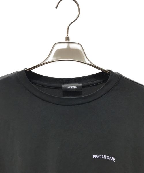 WE11DONE（ウェルダン）WE11DONE (ウェルダン) OVERSIZED JERSEY TEE　WD-TP2-20-710-U-BK ブラック サイズ:Sの古着・服飾アイテム
