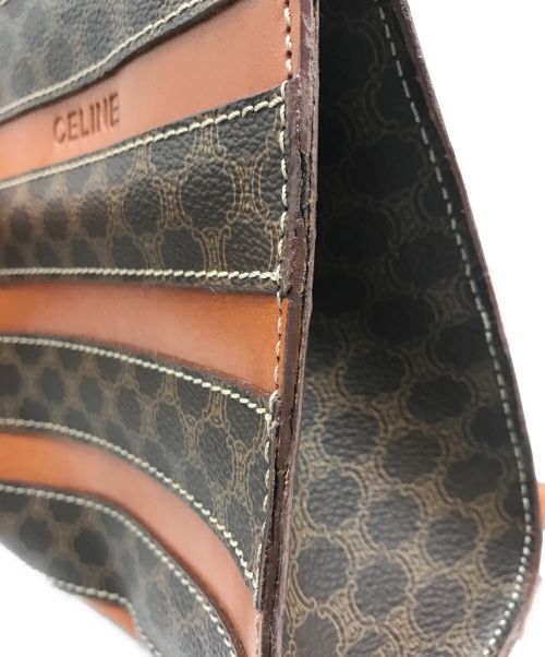 CELINE（セリーヌ）CELINE (セリーヌ) マカダムミニリュック　MC96 ブラウンの古着・服飾アイテム