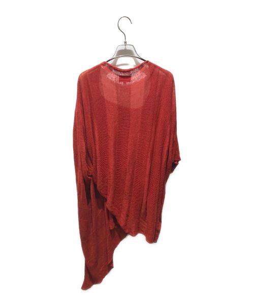 Vivienne Westwood RED LABEL（ヴィヴィアンウエストウッドレッドレーベル）Vivienne Westwood RED LABEL (ヴィヴィアンウエストウッドレッドレーベル) 変形リネンカーディガン　70301M レッド サイズ:2の古着・服飾アイテム