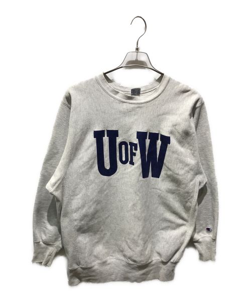 Champion REVERSE WEAVE（チャンピオン リバース ウィーブ）Champion REVERSE WEAVE (チャンピオンリバースウィーブ) カレッジロゴスウェット グレー サイズ:XXLの古着・服飾アイテム