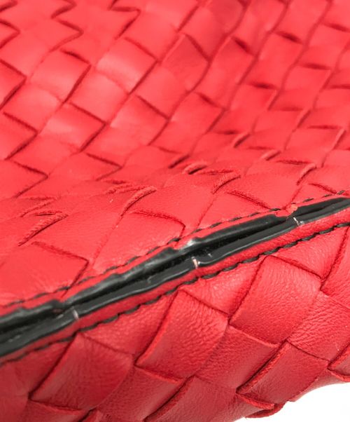BOTTEGA VENETA（ボッテガベネタ）BOTTEGA VENETA (ボッテガベネタ) ワンショルダーバッグ レッドの古着・服飾アイテム