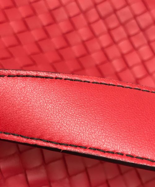 BOTTEGA VENETA（ボッテガベネタ）BOTTEGA VENETA (ボッテガベネタ) ワンショルダーバッグ レッドの古着・服飾アイテム