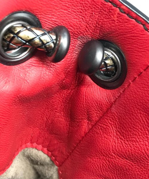 BOTTEGA VENETA（ボッテガベネタ）BOTTEGA VENETA (ボッテガベネタ) ワンショルダーバッグ レッドの古着・服飾アイテム