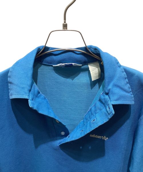 adidas（アディダス）adidas (アディダス) ポロシャツ　70-80s ブルー サイズ:Mの古着・服飾アイテム