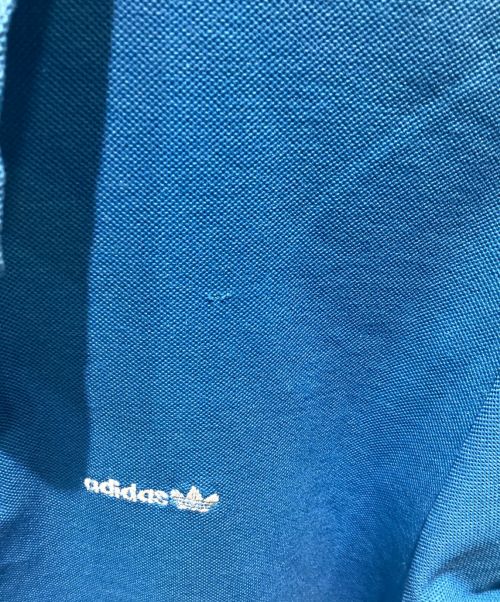 adidas（アディダス）adidas (アディダス) ポロシャツ　70-80s ブルー サイズ:Mの古着・服飾アイテム