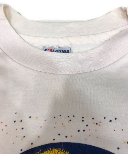 Hanes（ヘインズ）Hanes (ヘインズ) プリントTシャツ　80s NASA ベージュ サイズ:Lの古着・服飾アイテム
