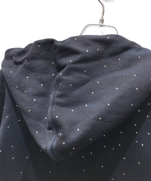 OFFWHITE（オフホワイト）OFFWHITE (オフホワイト) OMBRE EMBELLISHED COTTON JERSEY HOODIE OMBB037S19003019 ブラック×イエロー×パープル サイズ:Mの古着・服飾アイテム