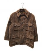 TOWN CRAFTタウンクラフト）の古着「ベロアランチコート　70s」｜ブラウン