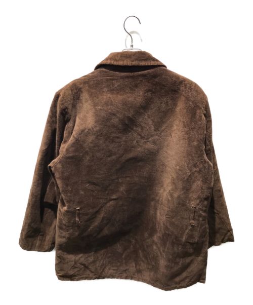 TOWN CRAFT（タウンクラフト）TOWN CRAFT (タウンクラフト) ベロアランチコート　70s ブラウン サイズ:Lの古着・服飾アイテム