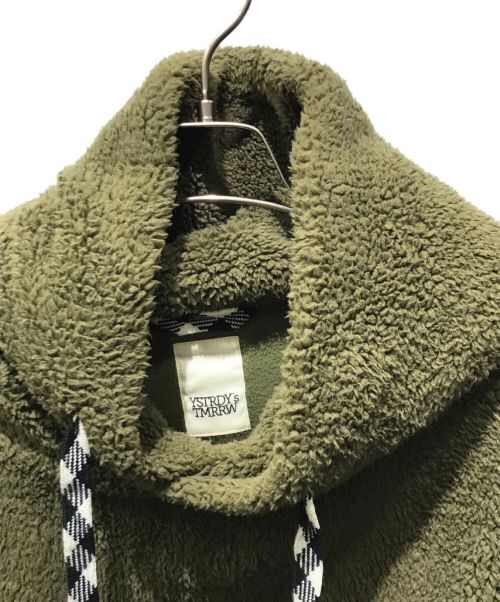 YSTRDY'S TMRRW（イエスタデイズトゥモロウ）YSTRDY'S TMRRW (イエスタデイズトゥモロウ) FLEECE BAGGY PARKA YT-C0301 カーキ サイズ:Mの古着・服飾アイテム