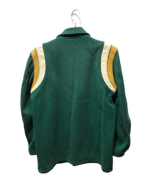 HATCHERS（ハッチャーズ）HATCHERS (ハッチャーズ) ヴィンテージスタジャン 50s-60s グリーン サイズ:記載無しの為実寸参照の古着・服飾アイテム
