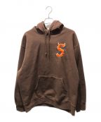 SUPREMEシュプリーム）の古着「S Logo Hooded Sweatshirt 22FW」｜ブラウン