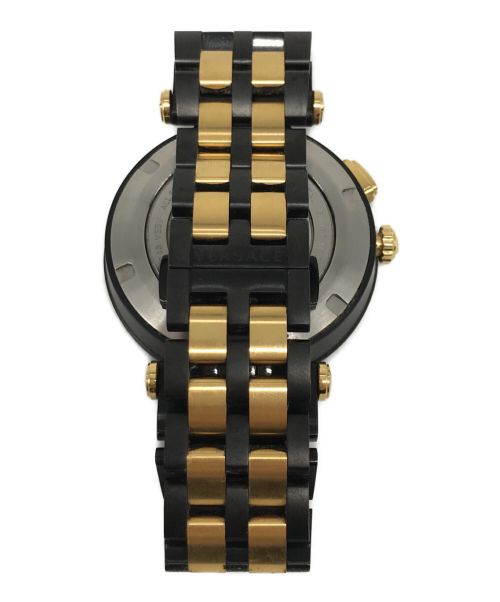 VERSACE（ヴェルサーチェ）VERSACE (ヴェルサーチェ) V-RACE DUAL TIME　VEBV00619 ブラックの古着・服飾アイテム