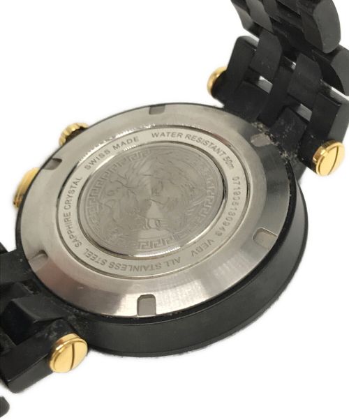 VERSACE（ヴェルサーチェ）VERSACE (ヴェルサーチェ) V-RACE DUAL TIME　VEBV00619 ブラックの古着・服飾アイテム