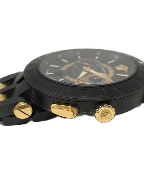 VERSACE（ヴェルサーチェ）VERSACE (ヴェルサーチェ) V-RACE DUAL TIME　VEBV00619 ブラックの古着・服飾アイテム