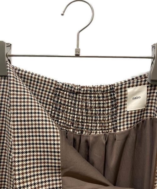 nairo（ナイロ）nairo (ナイロ) チェックセットアップ ベージュ サイズ:Fの古着・服飾アイテム