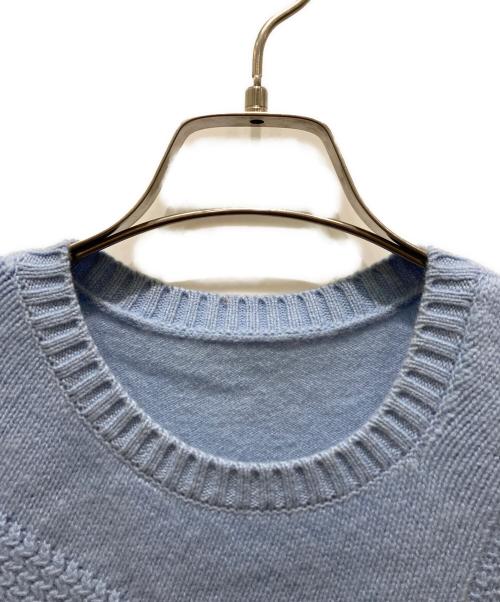 LELIAN（レリアン）LELIAN (レリアン) カシミヤニット ブルー サイズ:11の古着・服飾アイテム